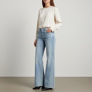 Frame Denim Light Blue Flare Jeans